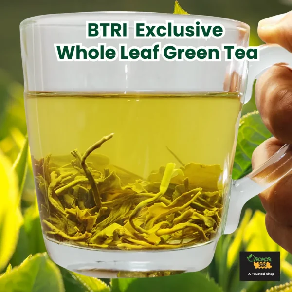 BTRI Exclusive Whole Leaf Green Tea Liquor with fresh leaf BTRI Exclusive Whole Leaf Green Tea-200 gram